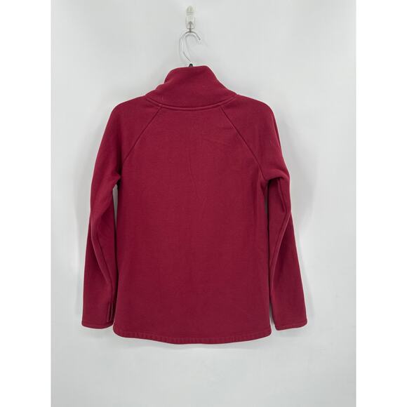 Athleta Cozy Karma Asym Pullover In Brick Red Size XS - Picture 4 of 5